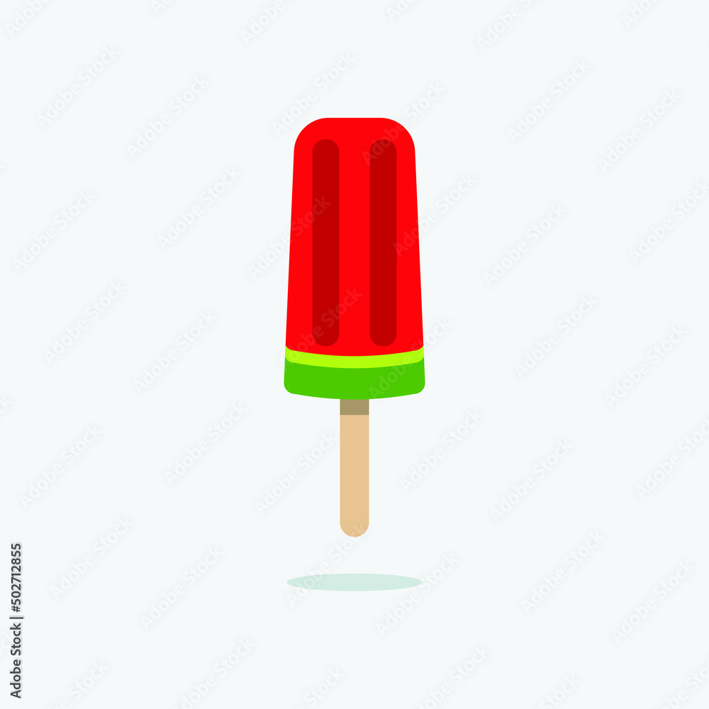 Illustration of watermelon ice cream stick. Illustration of watermelon ice cream stick.