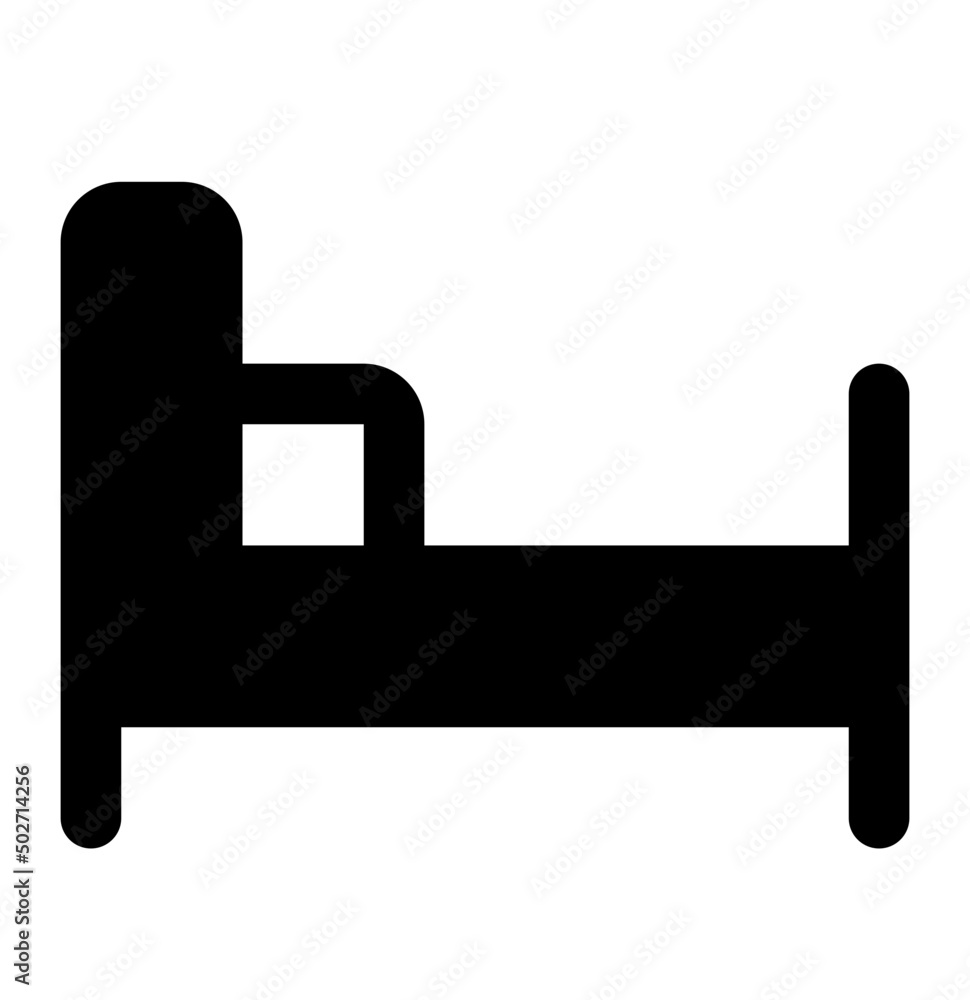 bed glyph icon