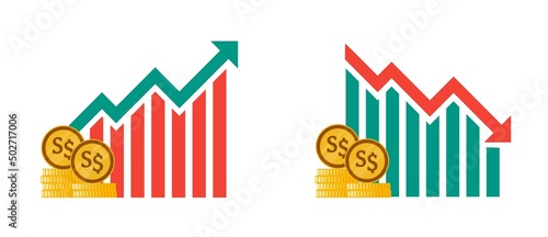 Singapore Dollar Currency Fluctuation Illustrations