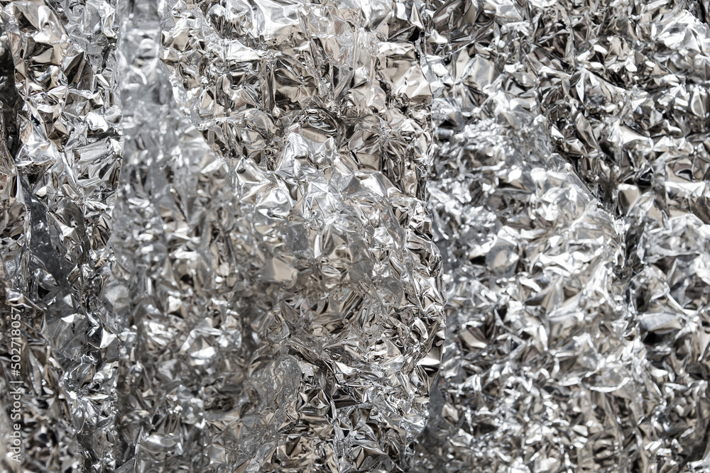Crumpled foil background Crumpled foil background