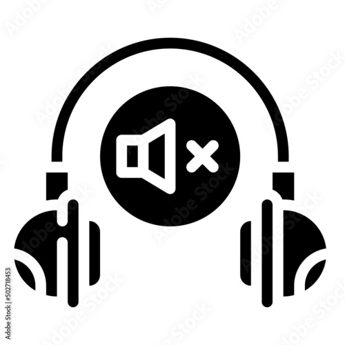 MUTE glyph icon,linear,outline,graphic,illustration