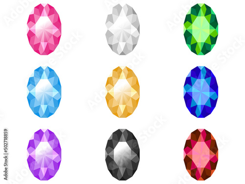 オーバルブリリアントカット9種セット