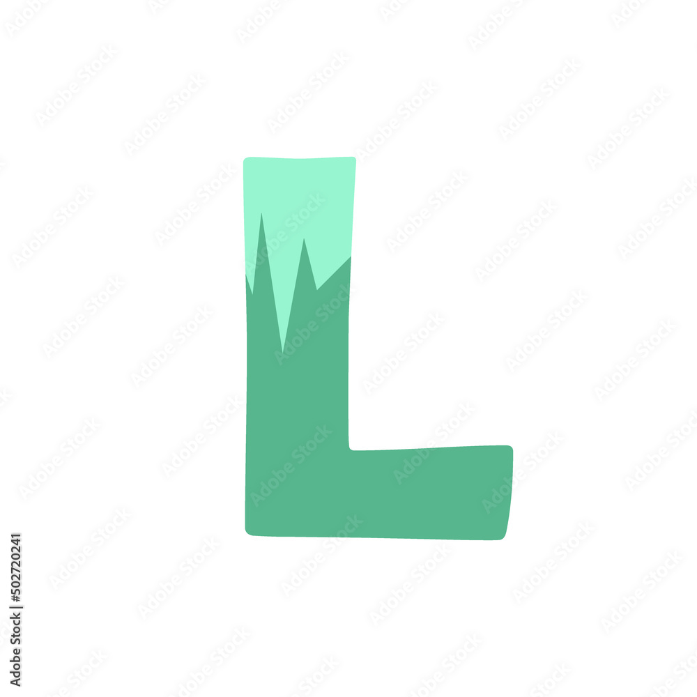 The letter L on a white background. Icon, button, graphic, illustration, web, symbol, graphic resources.