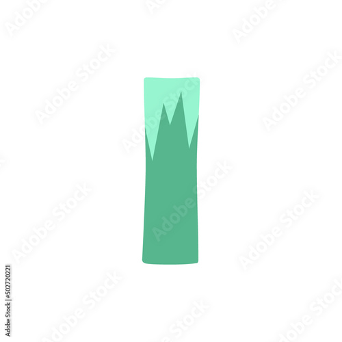 The letter I on a white background. Icon, button, graphic, illustration, web, symbol, graphic resources.
