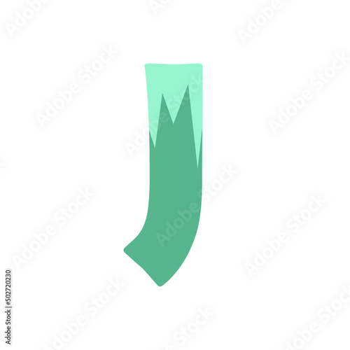 Obraz na płótnie The letter J on a white background. Icon, button, graphic, illustration, web, symbol, graphic resources. w salonie