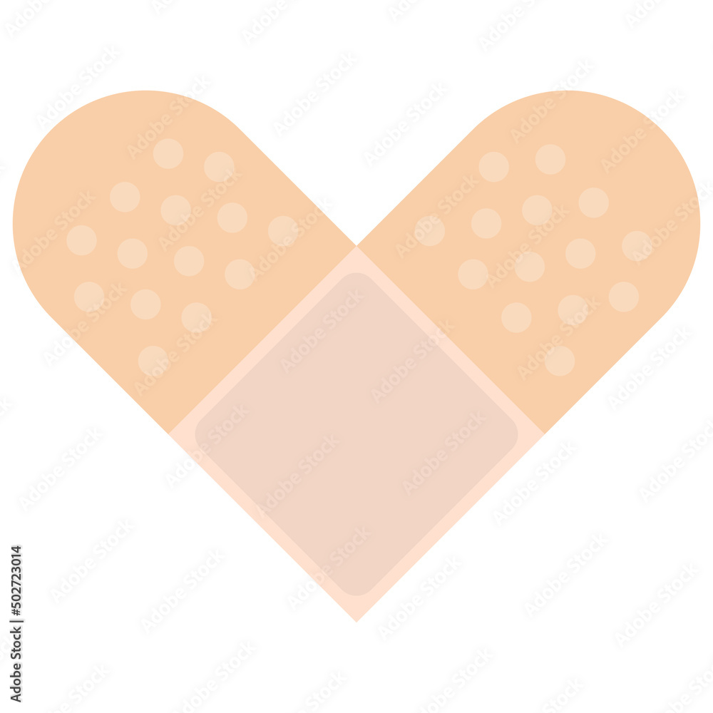 Medical plaster. Flat vector illustration Medical plaster. Flat vector illustration