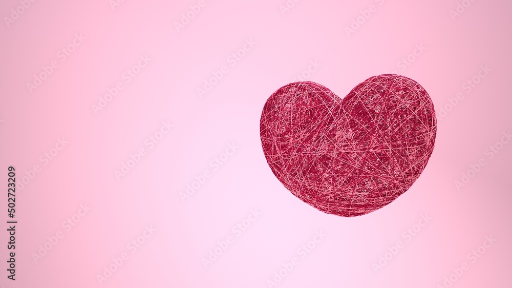 Scribble Heart Pink Background Scribble Heart Pink Background