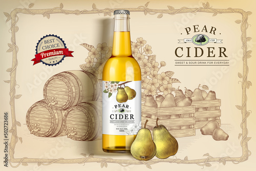 Pear cider banner ad
