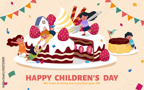 Happy Children's Day banner