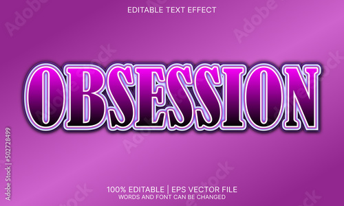 Obsession text effect