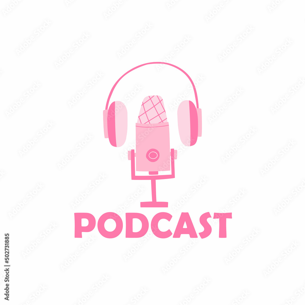 podcast splash screen design. vector illustration hand drawn illustration podcast splash screen design. vector illustration hand drawn illustration