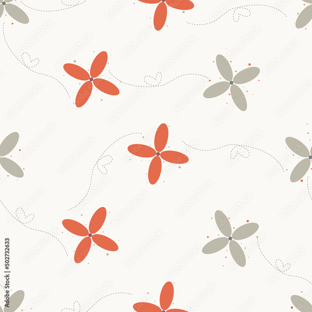 seamless pattern with boho pastel flower seamless pattern with boho pastel flower