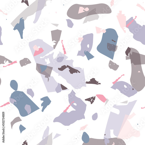 Terrazzo seamless pattern. Modern classic