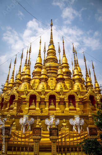 Wat Phrathat Suthon Mongkhon Khiri temple complex in Phrae  Thailand