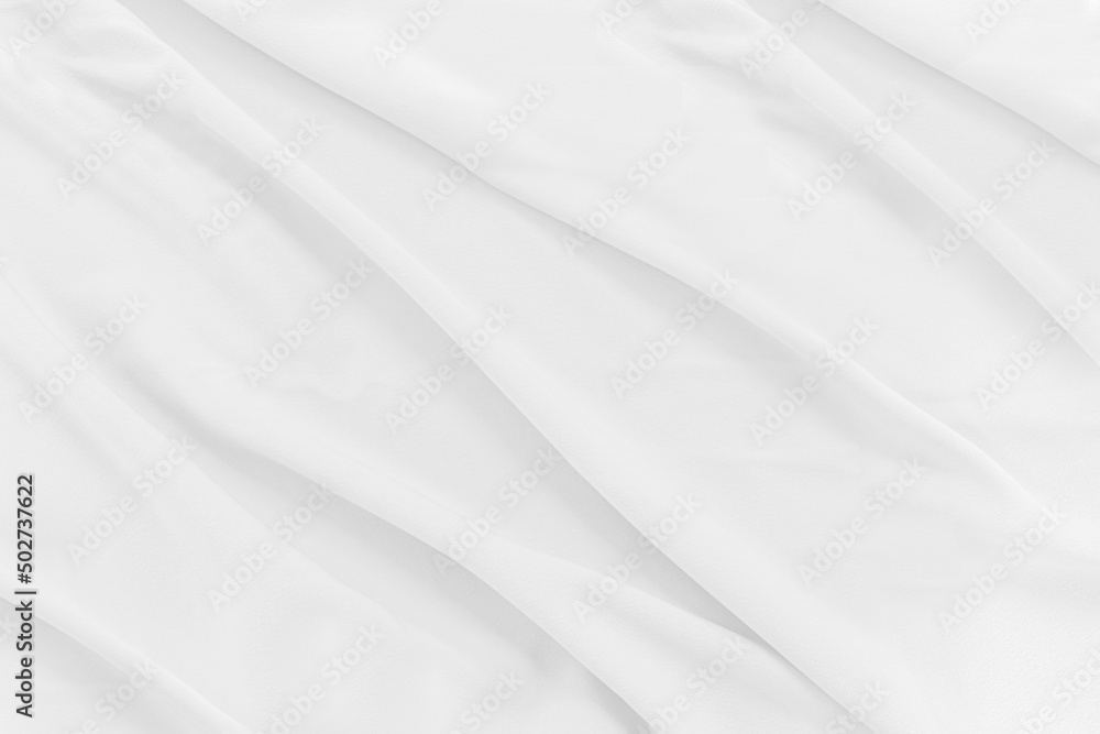 Wrinkle white fabric pattern background