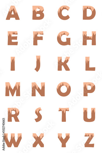 Obraz na płótnie Alphabet on white background. Icon, button, graphic, illustration, web, symbol, graphic resources, set. w salonie