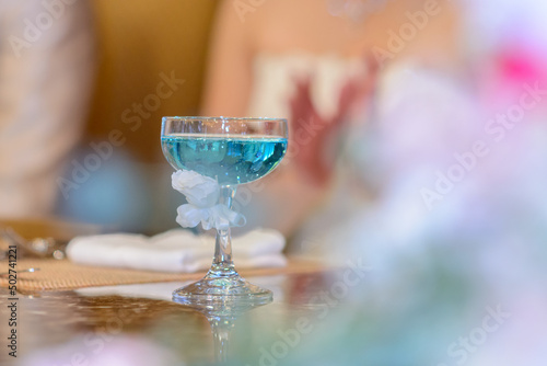 乾杯酒 結婚披露宴 テーブル