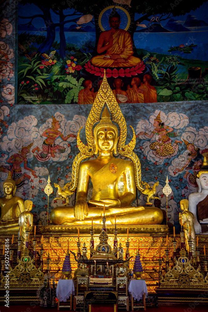 Fototapeta premium Wat Phrathat Suthon Mongkhon Khiri temple complex in Phrae, Thailand
