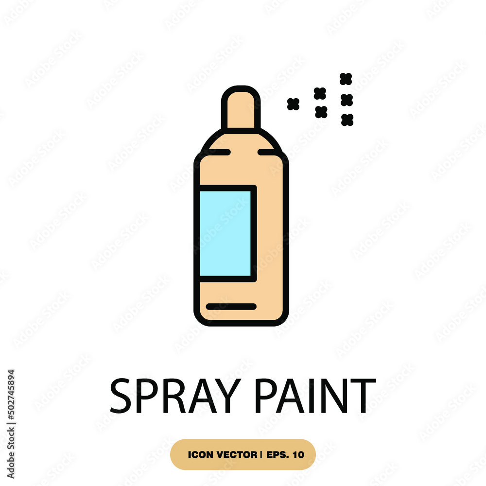 spray paint icons symbol vector elements for infographic web spray paint icons symbol vector elements for infographic web
