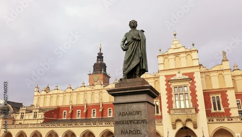 Monument of Adam Mickiewicz, Poland Krakow photo