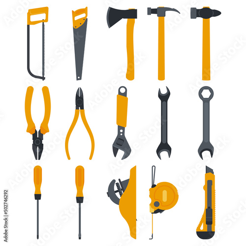 Tools for repair vector cartoon illustration isolated on a white background.