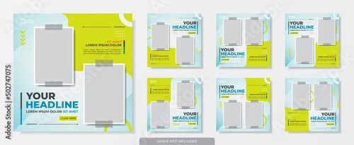 Template social media post collection