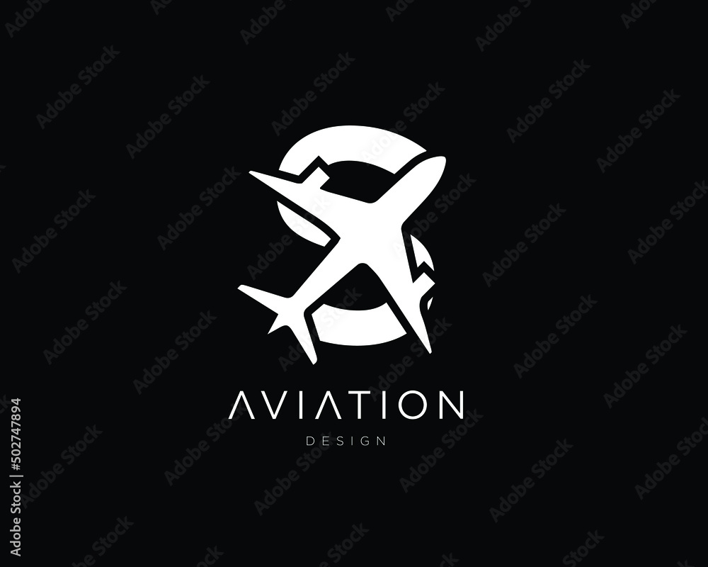 Minimalist Letter S Aviation Logo Design | S Airplane Logo Design Minimalist Letter S Aviation Logo Design | S Airplane Logo Design