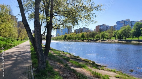 river in the park