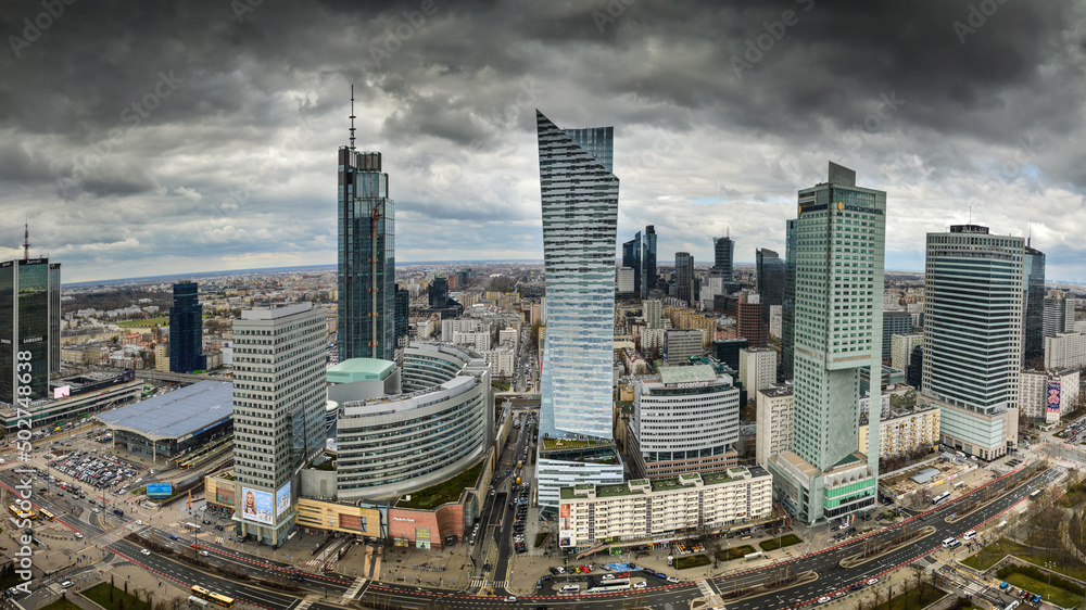 Centre of Warsaw, capital of Poland