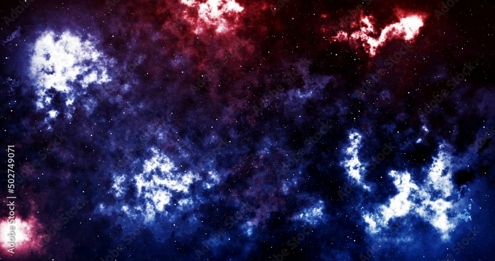 Fototapeta premium Traveling through star fields in space.