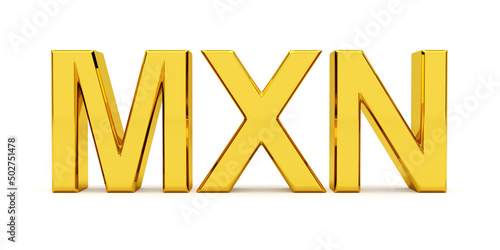 Bild auf Leinwand MXN Mexican peso currency code