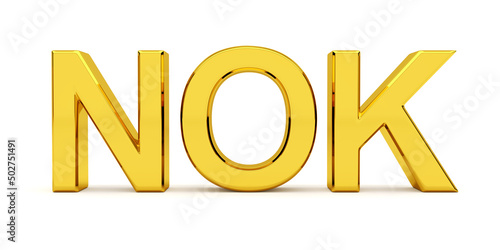Quadro su tela NOK Norwegian krone currency code