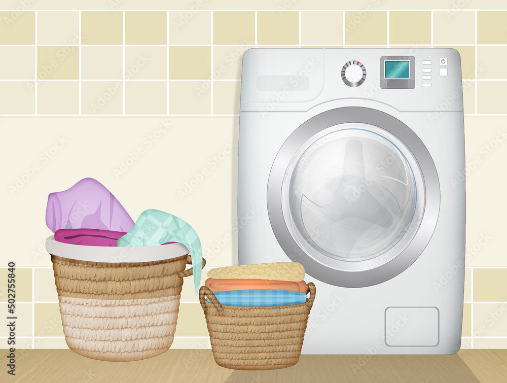 illustration of laundry illustration of laundry