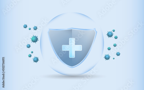 Shield protection from virus to enter