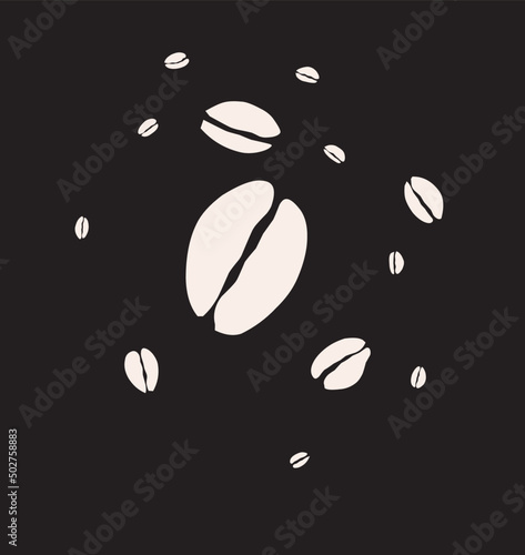 Kauri/Kori/Kodi/Cowrie Sea Shell. Vector icon. Illustration.  photo