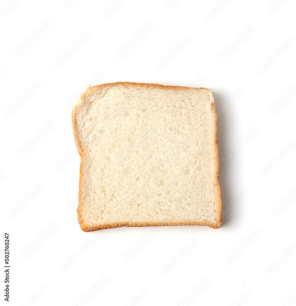 sliced bread isolated on white background