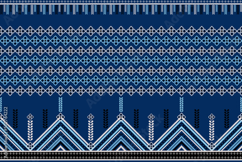 Ethnic abstract ikat art. Seamless pattern in tribal, folk embroidery, and Mexican style. Aztec geometric art ornament print Design for carpet, wallpaper, clothing, wrapping, fabric, cover, textile