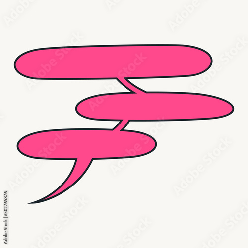 Cartoon vector funny cute Comic characters, speech bubble.