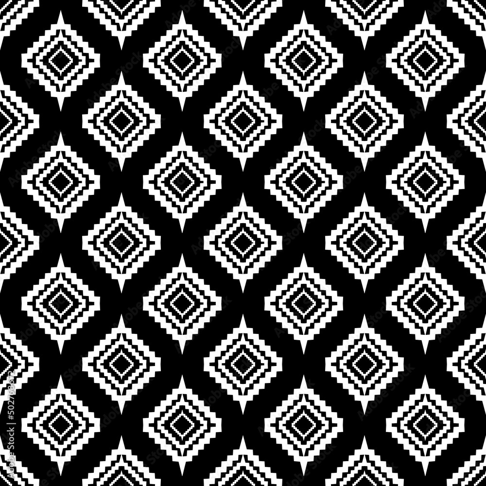 Ikat seamless pattern such as cloth, curtain, textile wallpaper, surface texture background design. Ikat seamless pattern such as cloth, curtain, textile wallpaper, surface texture background design.