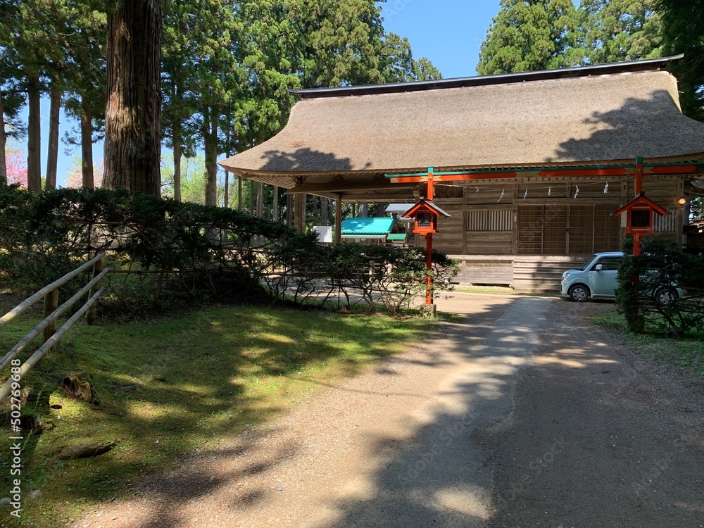 Obraz premium 中尊寺の白山神社