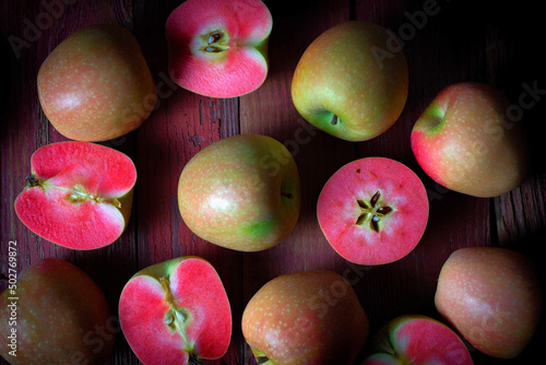 Gorgeous healthy organic red Mountain Rose Apples