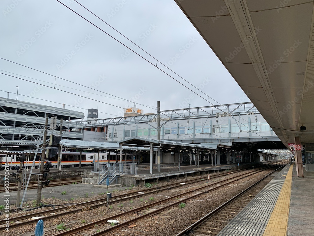 秋田駅のホーム