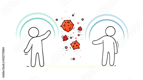 Social distancing concept