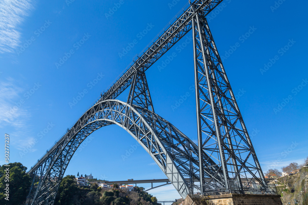 Maria Pia Bridge over the Douro river
