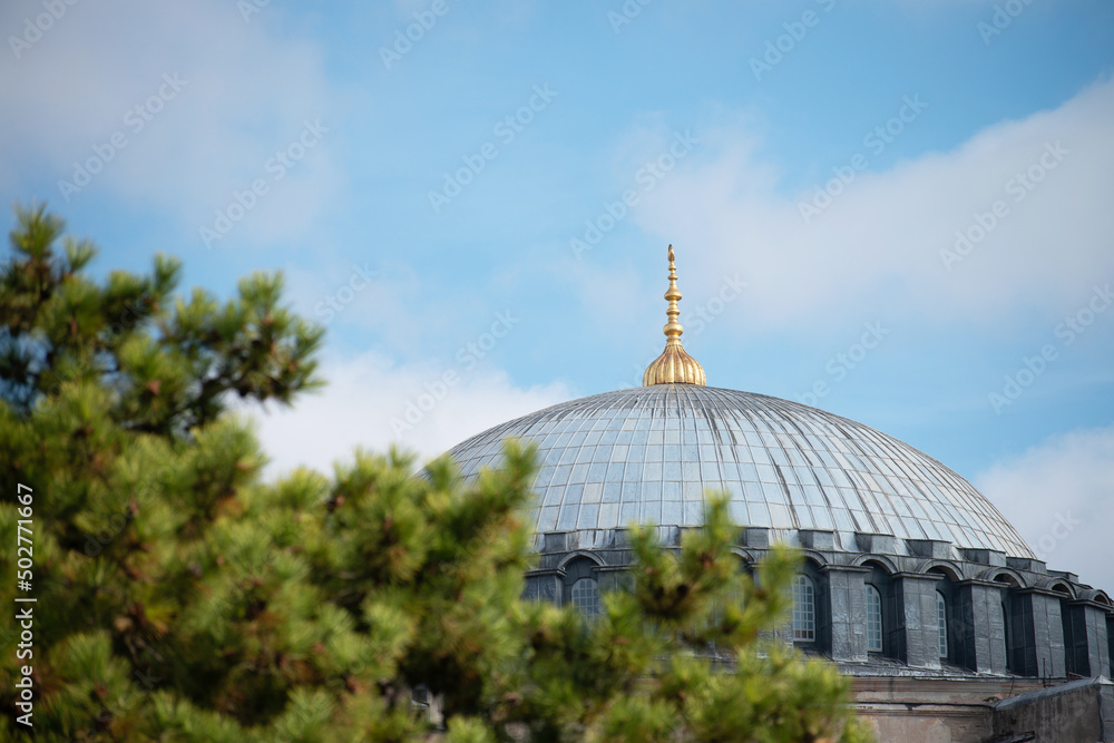 Fototapeta premium Famous Hagia Sophia during the day, Istanbul, Turkey