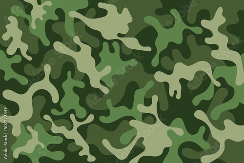 camouflage soldier pattern design background.clothing style army green camo repeat print. vector illustration