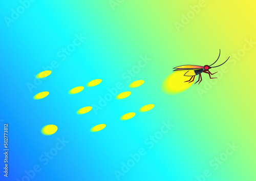 firefly. blue glitter particles  shine confetti and glowing lights effect. Vector magic fireflies  fairytale bugs sparkle on night transparent background