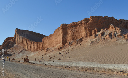 Rock formation in desert of Chile  San Pedro de Atacama s Anfiteatro