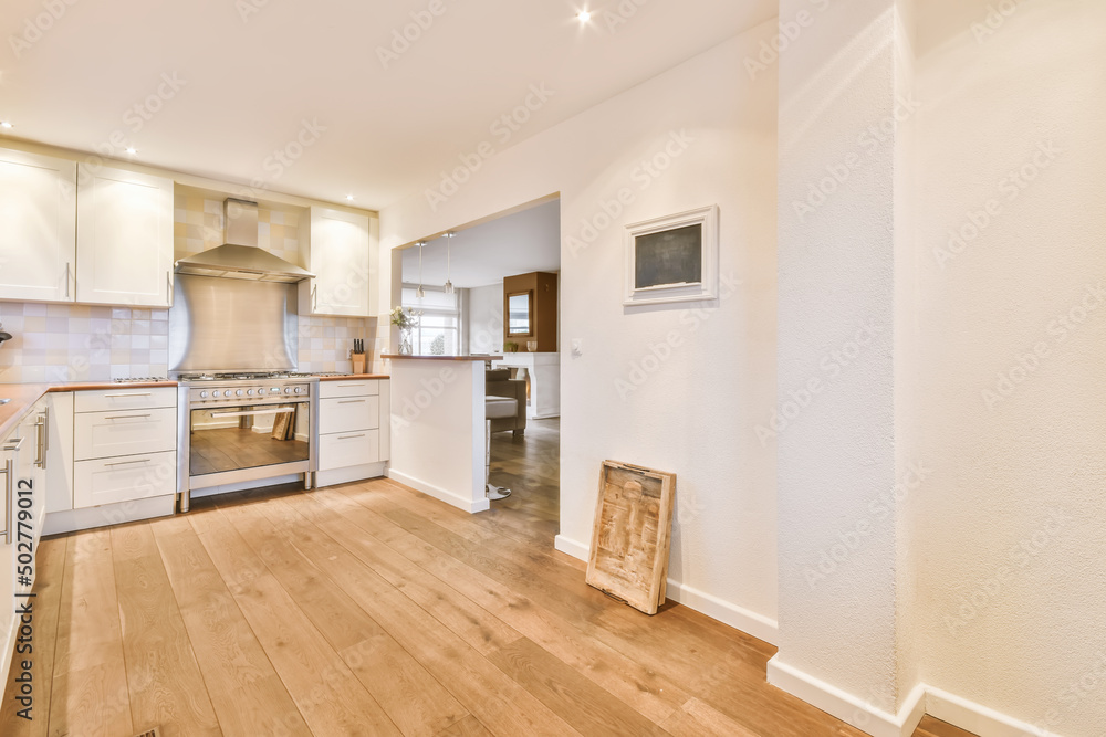 Modern kitchen interior with appliances Modern kitchen interior with appliances
