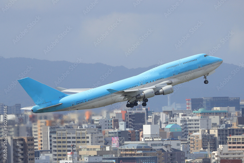 airplane in the city airplane in the city